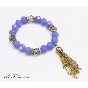 Lavender Tassel Bracelet